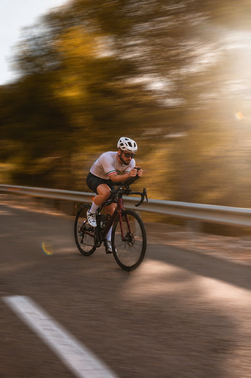 Álvaro en carretera, foto en movimiento