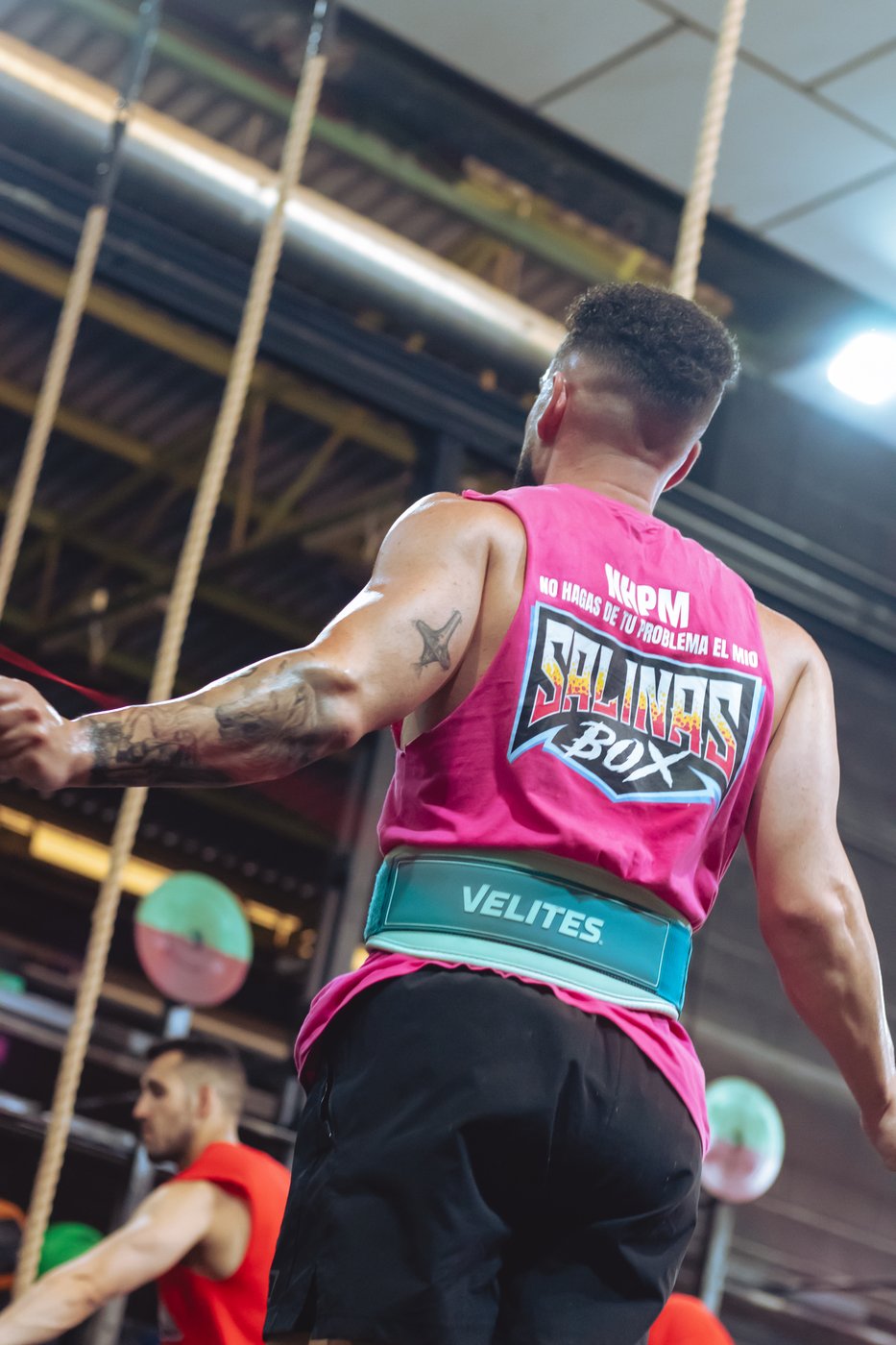 Álvaro en prueba de CrossFit con cuerda